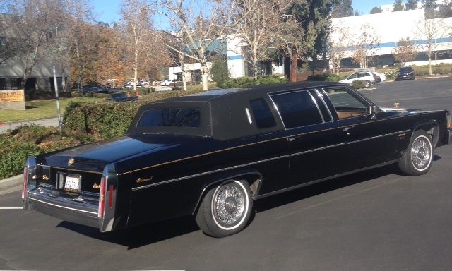 1983 Cadillac Fleetwood Series 75 Factory Limo With Divider Gold Edition 1983 Cadillac Fleetwood 4 door Facory Limousine - Gold Edition