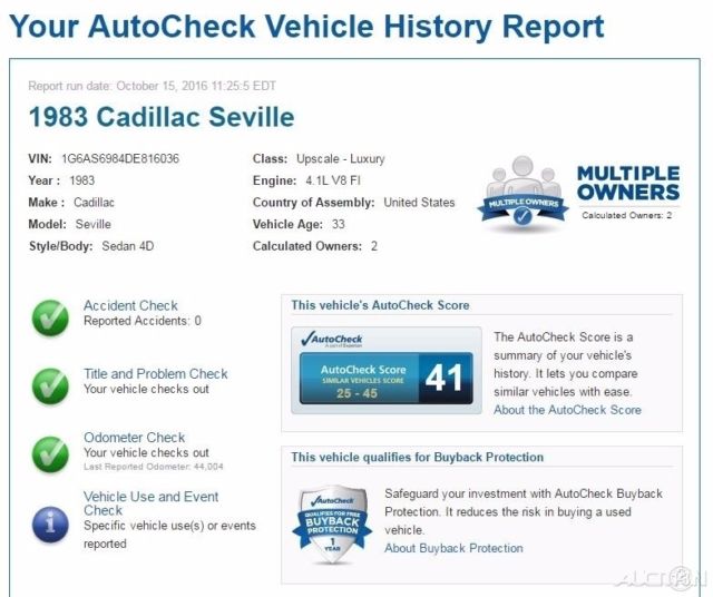 1983 Cadillac Seville Base Sedan 4-Door - photo 2