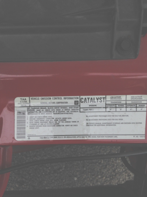 1983 Chevrolet Camaro Sport Coupe 2-Door - photo 12
