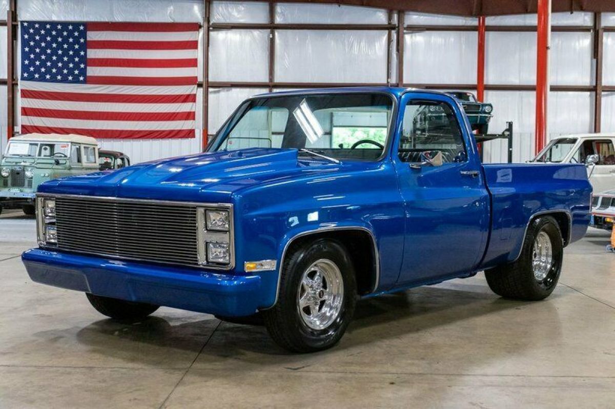 1983 Chevrolet C-10 895 Miles Metallic Blue Pickup Truck 505ci V8 Automatic 1983 Chevrolet C-10