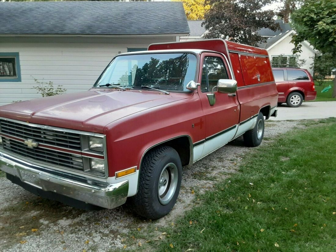 1983 Chevrolet C-10 Scottsdale Square body LWB dual tanks 5.0 TBI 700r4 373 1983 Chevrolet C-10
