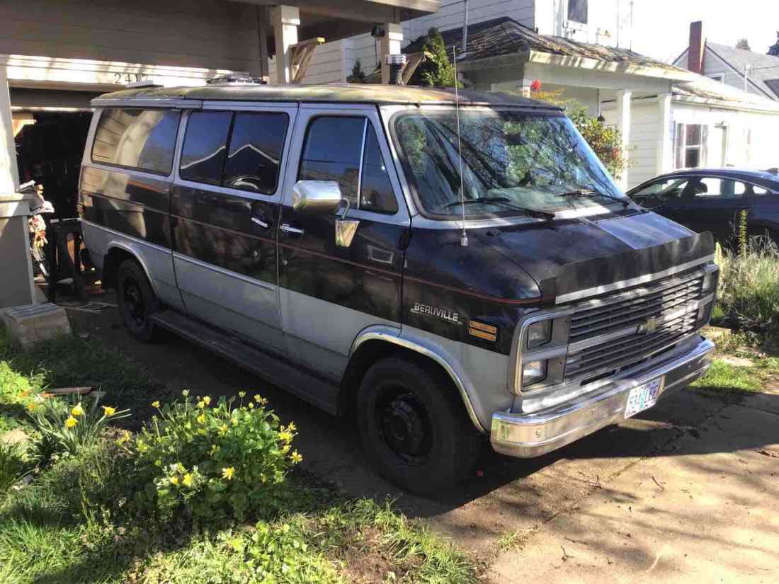 1983 Chevrolet G20 Van Black RWD Automatic 1983 Chevrolet G20
