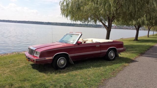1983 Chrysler LeBaron Convertible 2-Door 2.2L 1983 Chrysler LeBaron Base Convertible 2-Door