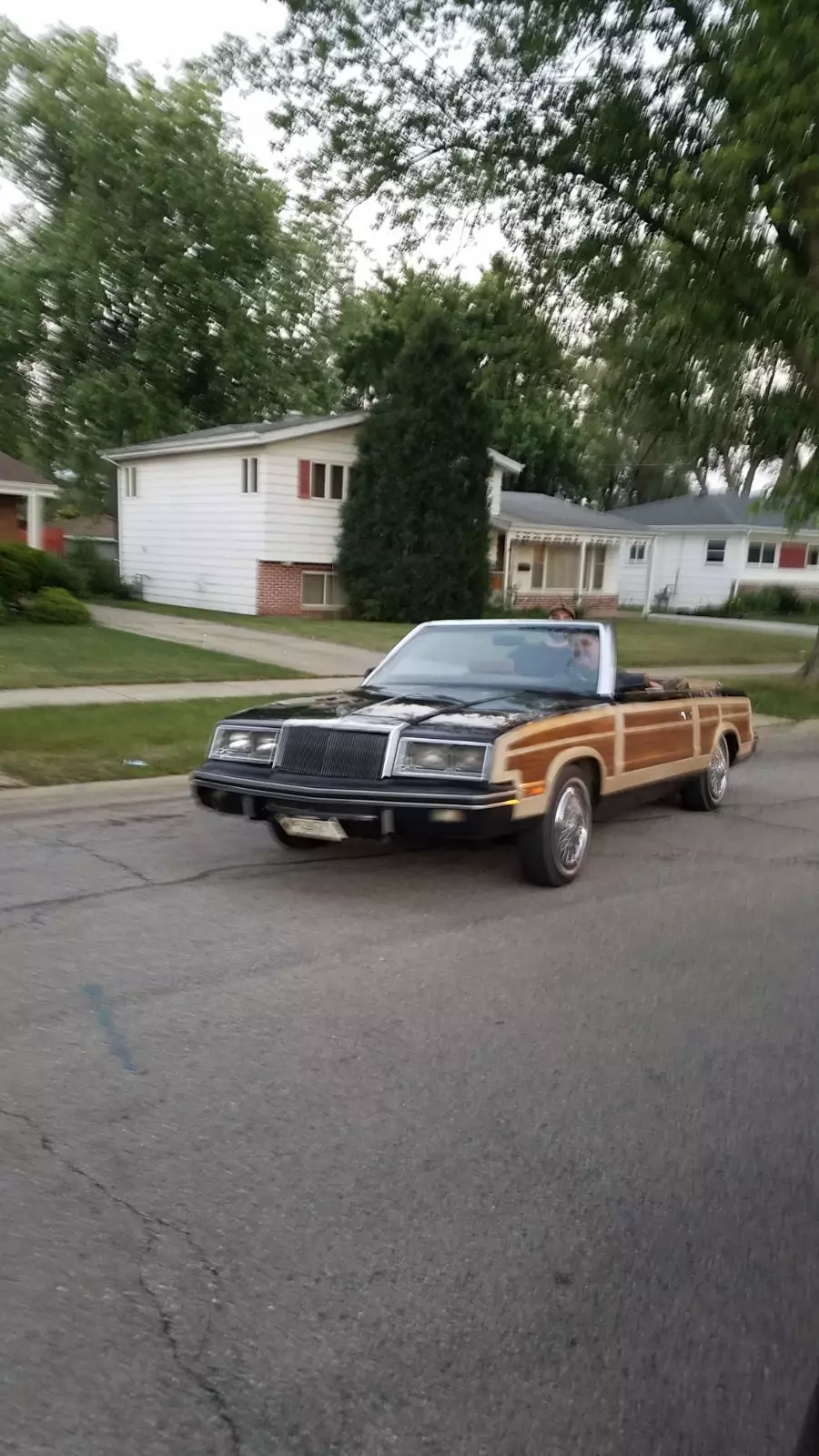 1983 Chrysler LeBaron Wood Trim over Black Paint