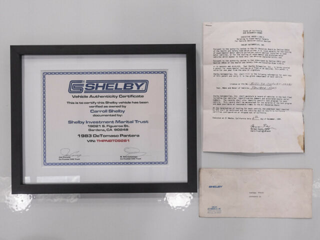 1983 De Tomaso Pantera Owned by Carroll Shelby - photo 12
