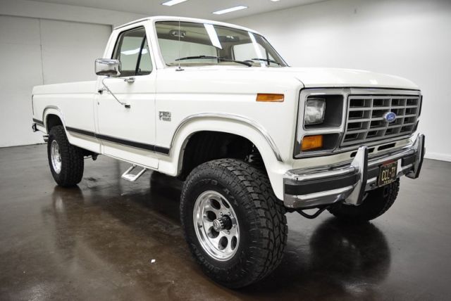 1983 Ford F-150 XLT 4x4 25672 Miles White Pickup Truck 351 Windsor V8 C6 3 Spee 1983 Ford F-150 --