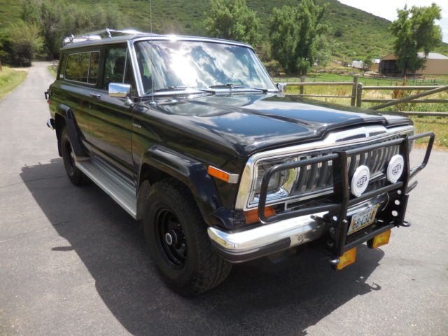 1983 JEEP CHEROKEE LAREDO 2 DOOR 360 V8 LAST YEAR TOP OF LINE 2ND OWNER BLACK 1983 Jeep Cherokee LAREDO WAGON 2 DOOR