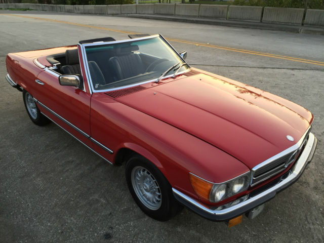 1983 Mercedes Benz 280SL , DB 568 Signal Red, factory paint, 54k, STUNNING ! * 1980 Mercedes-Benz SL-Class 280SL in 568 Signal Red/EURO plaid int..STUNNING!