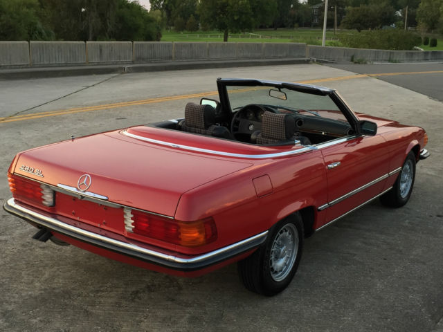 1980 Mercedes-Benz SL-Class 280SL in 568 Signal Red/EURO plaid int..STUNNING! - photo 4