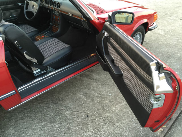 1980 Mercedes-Benz SL-Class 280SL in 568 Signal Red/EURO plaid int..STUNNING! - photo 8