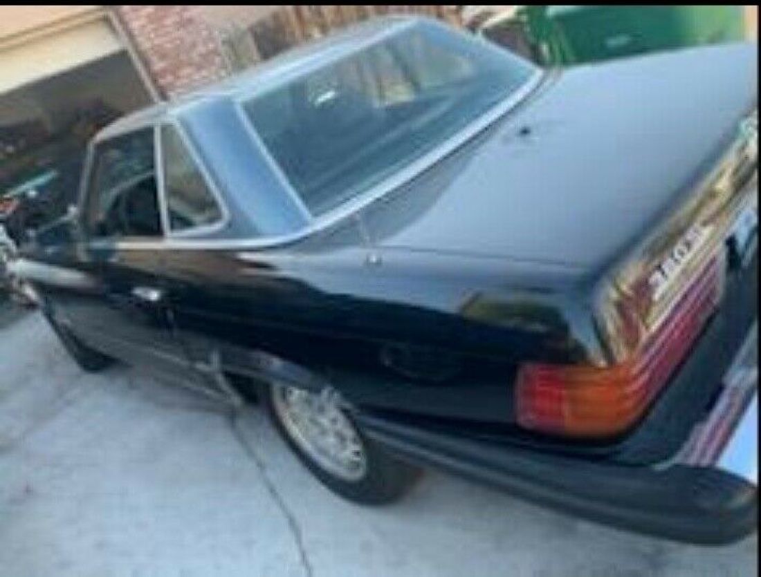 1983 Mercedes-Benz 380SL Convertible Black RWD Automatic SL 1983 Mercedes-Benz 380SL SL