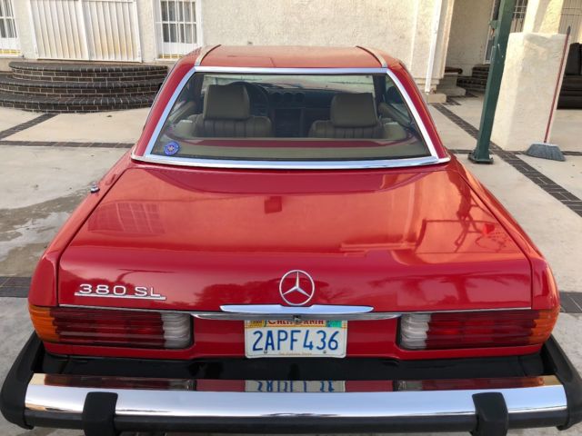 1983 Mercedes-Benz SL-Class 1983 MERCEDES BENZ RED TAN INTERIOR - photo 3