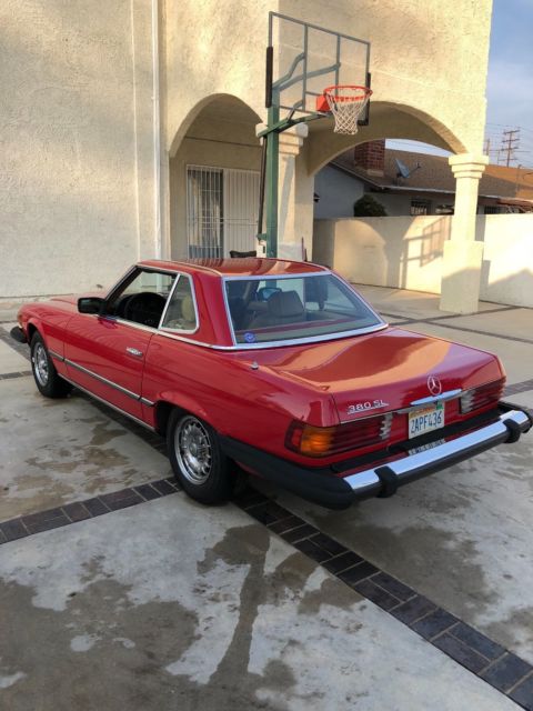 1983 Mercedes-Benz SL-Class 1983 MERCEDES BENZ RED TAN INTERIOR - photo 5