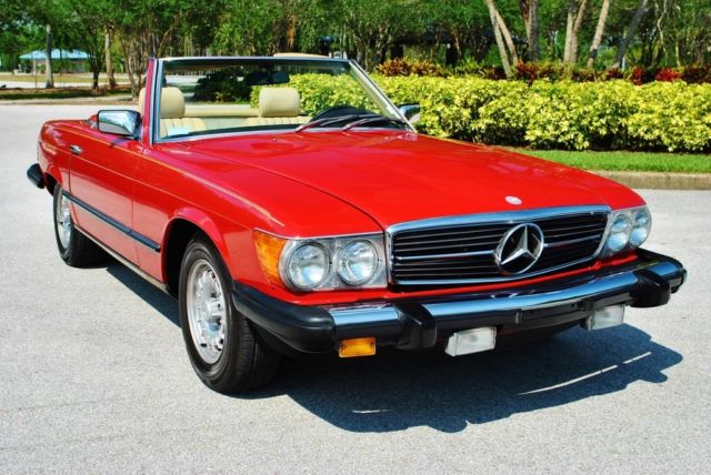 1983 Mercedes-Benz 380SL Roadster 2-Tops Extremely Nice Car Low Mileage stunning 1983 Mercedes-Benz SL-Class 380SL Roadster 2-Tops Low Mileage Cold A/C