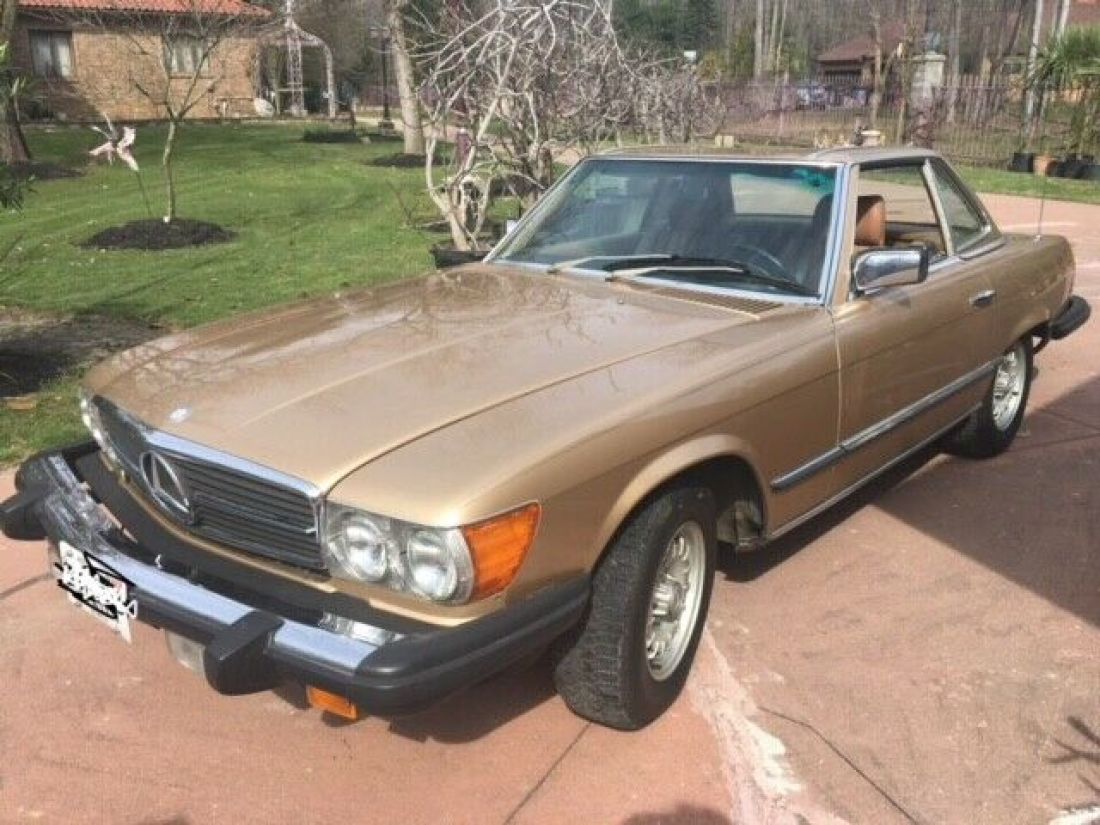 1983 Mercedes Benz Gold color 1983 Mercedes-Benz SL-Class Gold