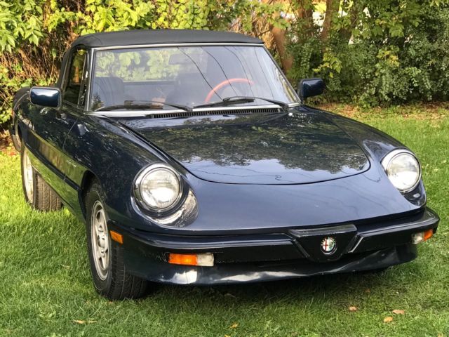 1983 Midnight Blue Alfa Romeo Spider 1983 Alfa Romeo Spider