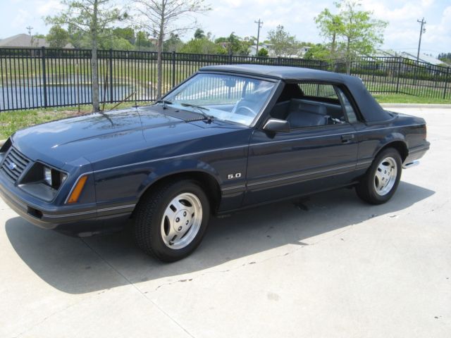 1983 Mustang 5.0 Convertible 5-Speed 31k Miles Unmolested Original Survivor/MINT 1983 Ford Mustang GLX