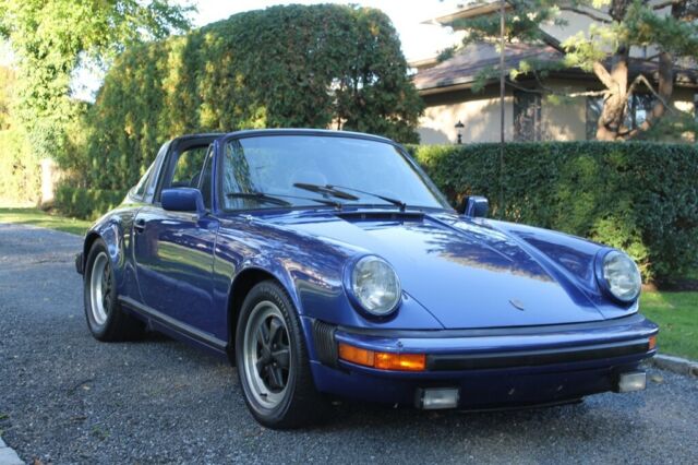 1983 Porsche 911 33661 Miles, 33661 Miles Blue Targa H6 3L Manual 1983 Porsche 911 SC
