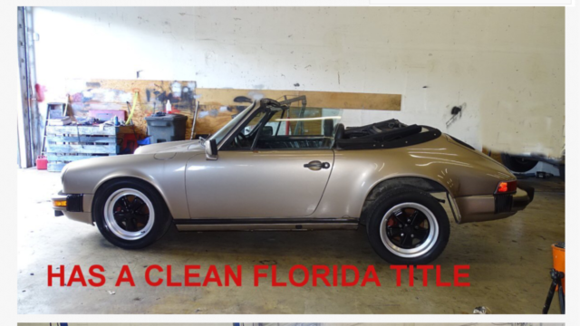 1983 PORSCHE 911 FACTORY Cabriolet. First year of 1983 Cabriolet!! ONE OWNER!! 1983 Porsche 911