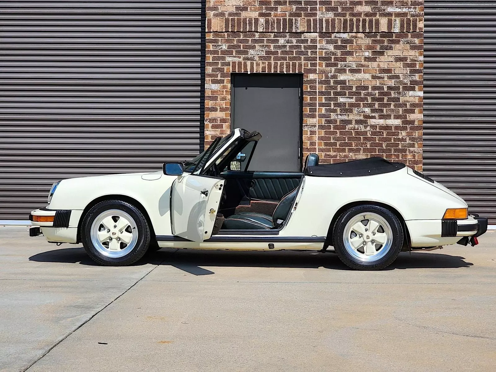 1983 Porsche 911 SC Cabriolet 49,211 Miles Chiffon White on Green Interior 1983 Porsche 911 SC Cabriolet