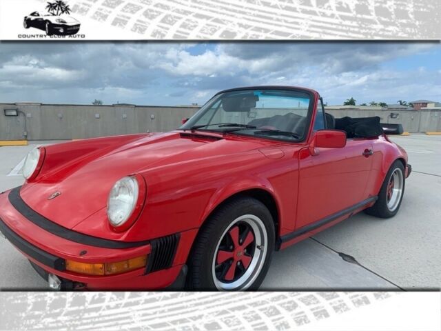 1983 Porsche 911 SC convertible 75,000 Miles Red Manual 1983 Porsche 911 convertible