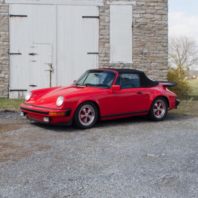 1983 Porsche 911 SC Convertible Cabriolet Guards Red West Coast Car RARE 1983 Porsche 911 SC