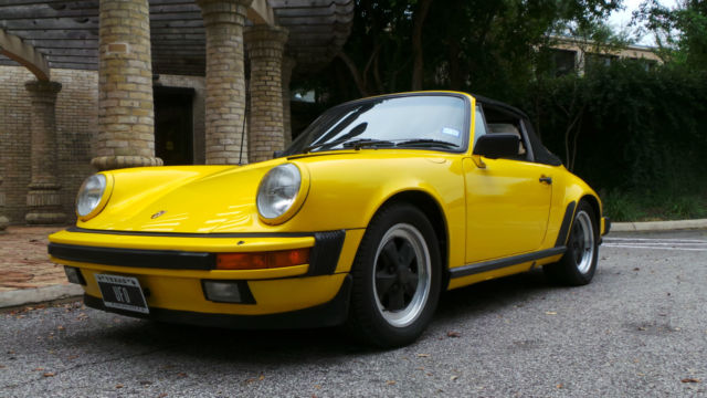 1983 PORSCHE SC CARRERA CABRIOLET, UNDER 30K MILES. TEXAS CAR, RUST FREE! 1980 Porsche 911