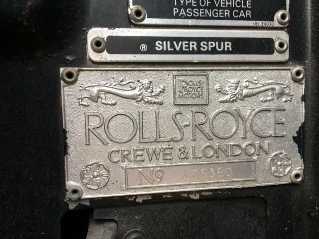 1983 Rolls-Royce Silver Spirit/Spur/Dawn Silver Spur - photo 2