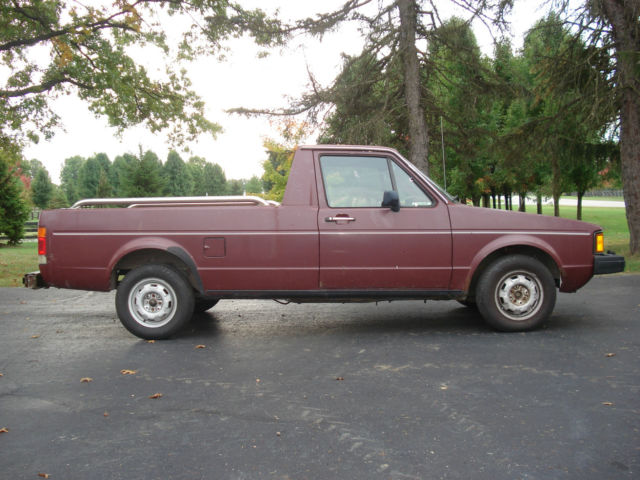 1983 Volkswagen Rabbit Diesel Pickup Truck 5-Speed Standard Sliding Glass Nice 1983 Volkswagen Rabbit Basic