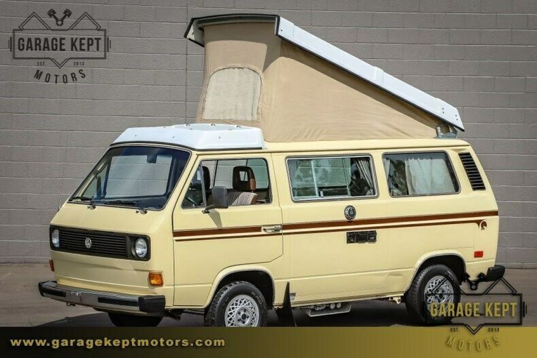 1983 Volkswagen Vanagon L Westfalia Light Yellow Station Wagon 2.0L 4-Cylinder 1 1983 Volkswagen Bus/Vanagon L Westfalia