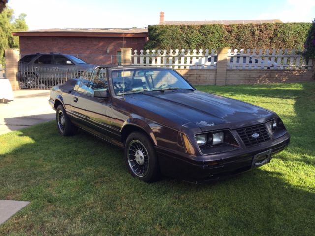 1984 20th Anniversary Edition Mustang GT350 Convertible 1984 Ford Mustang 1984 20th Anniversary Edition Convertible