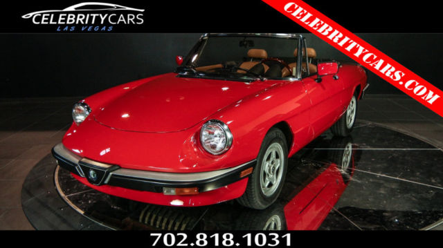 1984 Alfa Romeo Spider Veloce 2.0L 4 Cyl Red Las Vegas NICE manual 1984 Alfa Romeo Spider Veloce