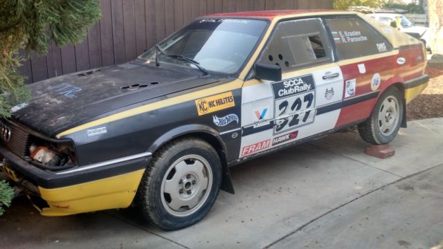 1984 AUDI 4000 Coupe Quattro Rally race car UR replica PARTS ONLY 1984 Audi 1984 AUDI 4000 Coupe Quattro Rally race car UR replica PARTS ONLY