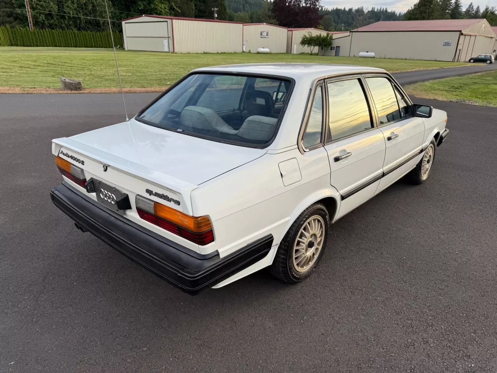 1984 Audi 4000 S Quattro Alpine White 2 owner Rare Original Quattro 5 speed 1984 Audi 80