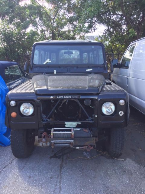 1984 Black Land Rover Defender 110 1984 Land Rover Defender