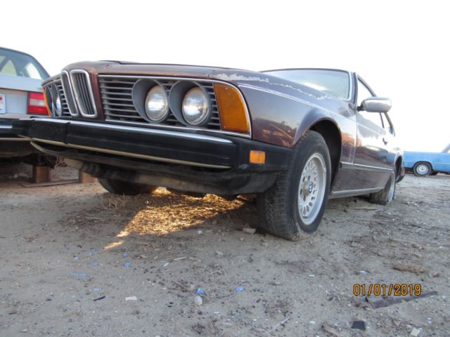 1984 BMW 633CSI Coupe Original California rust free car in need of Restoration 1984 BMW 6-Series 2 door
