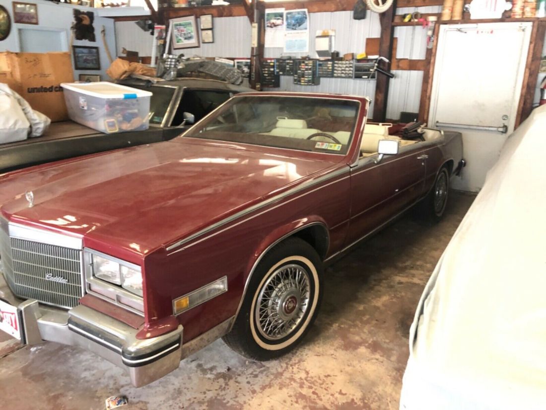 1984 Cadillac Eldorado 4.1 V8 long storage 4.1L V8 may deliver 1985 Convertible 1985 Cadillac Eldorado Biarritz