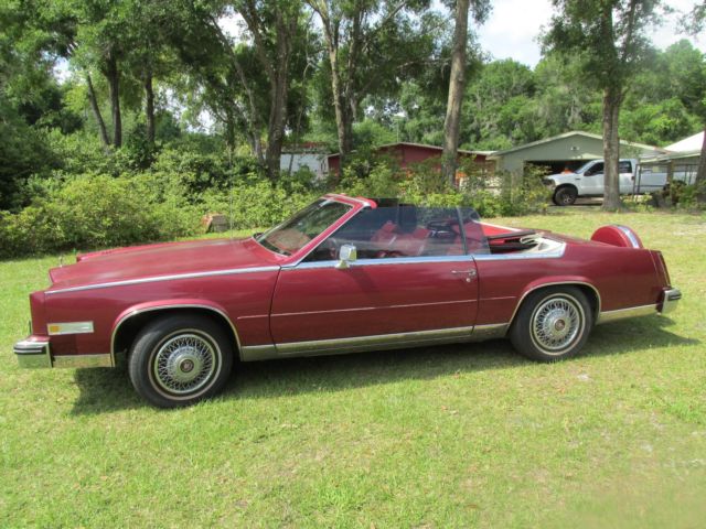 1984 Cadillac Eldorado Biarritz 46000 Miles Convertible 2DR 8 Cylinder Eng 1984 Cadillac Eldorado Biarritz
