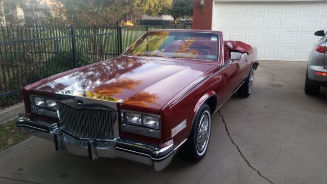 1984 Cadillac Eldorado Biarritz Convertible All Original 1984 Cadillac Eldorado Biarritz