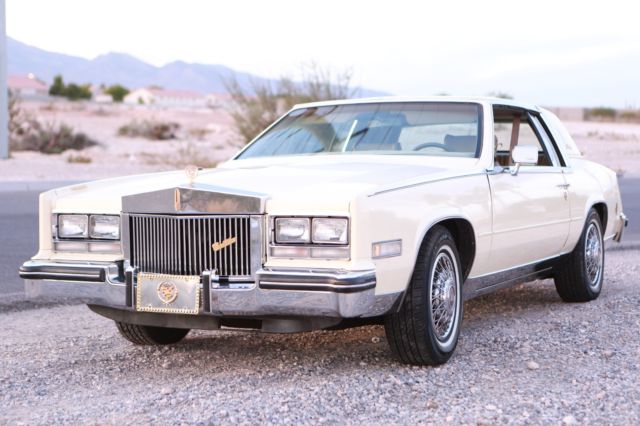 1984 Cadillac Eldorado Cameo Ivory with Aluminium Top and Saddle Interior RARE 1984 Cadillac Eldorado Coupe
