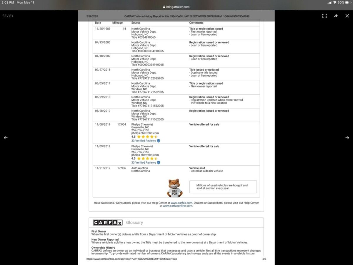 1984 Cadillac Fleetwood Brougham d’Elegance - photo 3