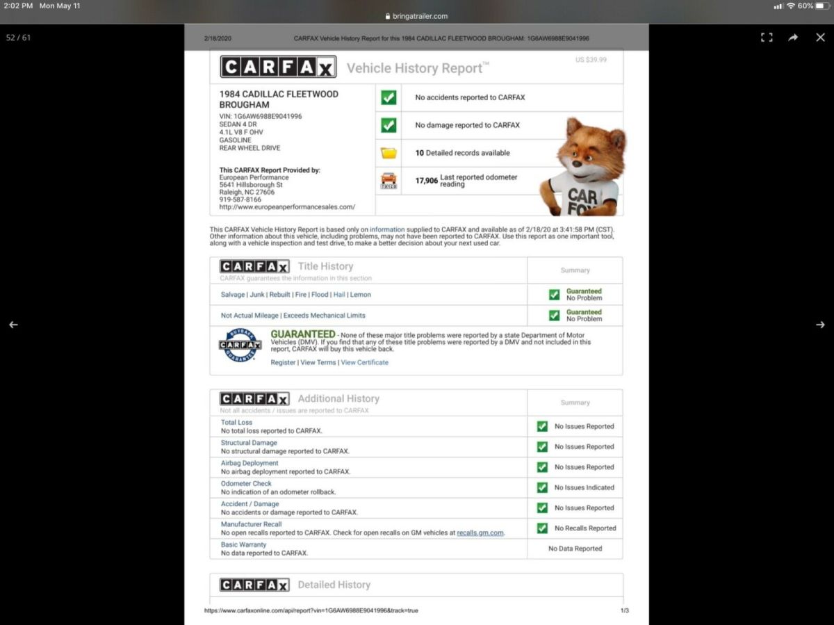 1984 Cadillac Fleetwood Brougham d’Elegance - photo 4