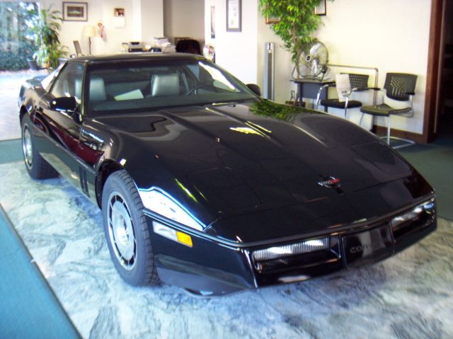 1984 CHEVROLET CORVETTE Z51 ONLY 856 MILES BLACK WITH GRAY LEATHER 1984 Chevrolet Corvette 856 ORIGINAL MILES