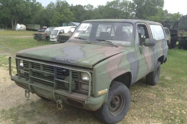 1984 CHEVROLET K5 BLAZER M1009 ARMY CUCV TEXAS TITLED DIESEL 4X4 D10 1984 Chevrolet Blazer M1009