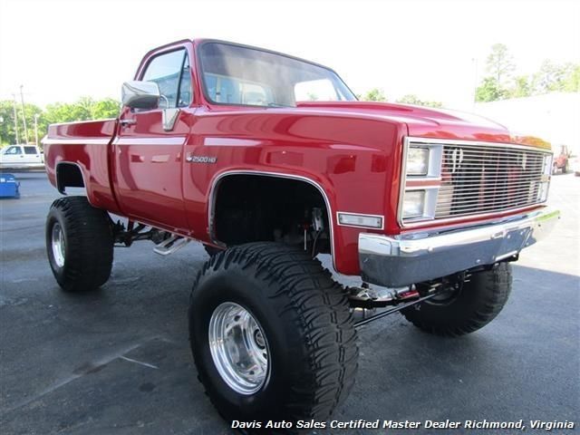 1984 Chevrolet Pickup Lifted 4X4 Cab Short Bed 2500 51440 Miles Red Pickup Truc 1984 Chevrolet Other Pickups Lifted 4X4 Cab Short Bed 2500