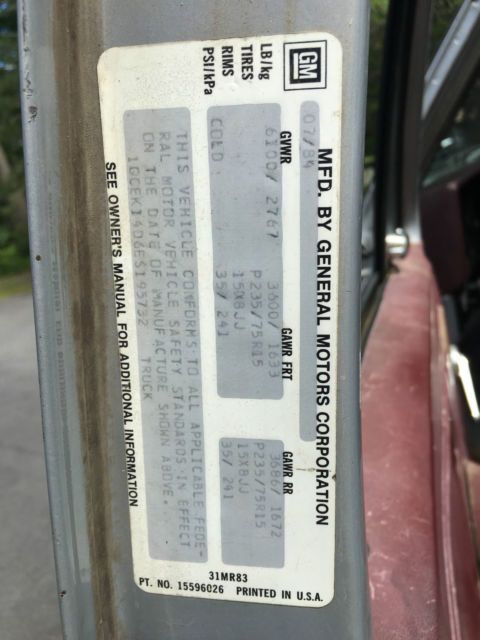 1984 Chevrolet C-10 C10 K1500 STEP SIDE TRUCK 4X4 4 SPEED - photo 10