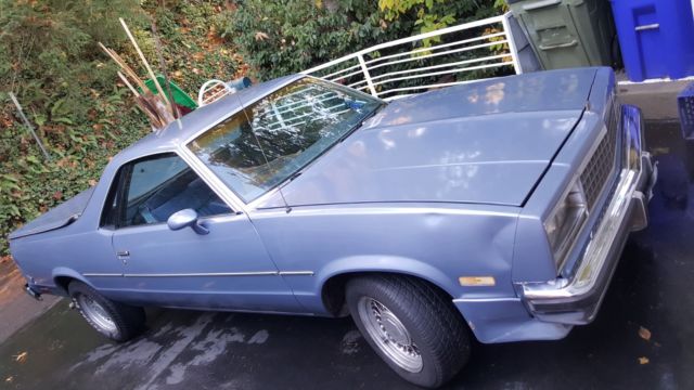 1984 Chevy El Camino 305 V8 Shark Blue w/Tonaus Cover V8 305 1984 Chevrolet El Camino