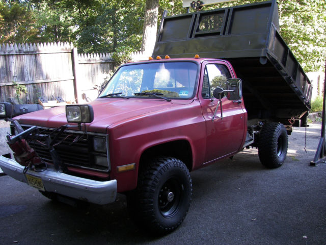 1984 Chevy K30 Mason Dump w/Plow Dana 60 14Bolt TH400 NP205 1 Ton New Dump Body 1984 Chevrolet C/K Pickup 3500