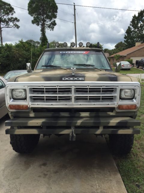 1984 Dodge"One of a Kind" Power Ram Custom W100 4x4 Lifted Rebuilt 318 Mud Truck 1984 Dodge Ram 1500 1/2 Ton