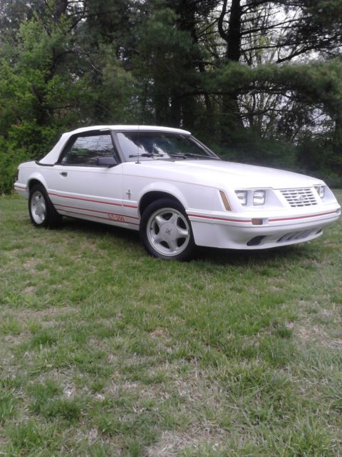 1984 Ford Mustang GT-350 20th Anniversary Convertible 2-Door 5.0L 1984 Ford Mustang